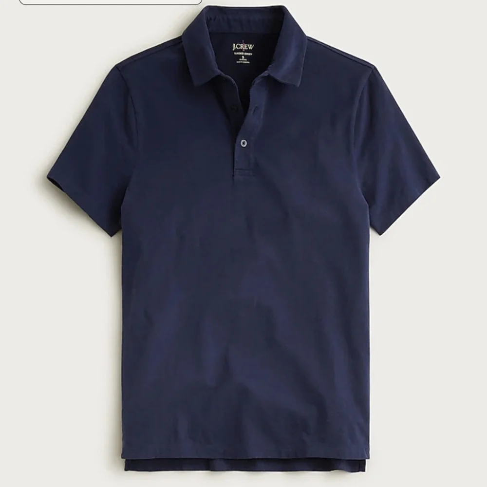 J.Crew Sueded Jersey Cotton Polo Shirt - Classic Fit XXL 46-48 Grey OR Navy BNWT